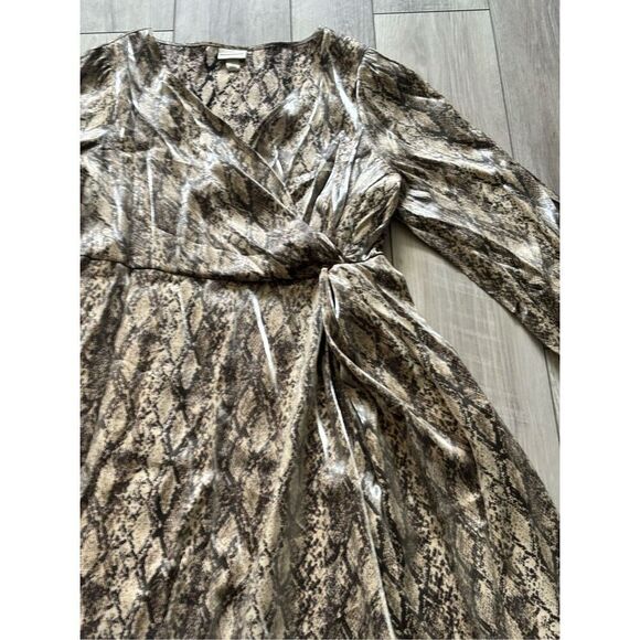Ava & Viv shimmery snake skin print knee length dress size 1X - Picture 14 of 16